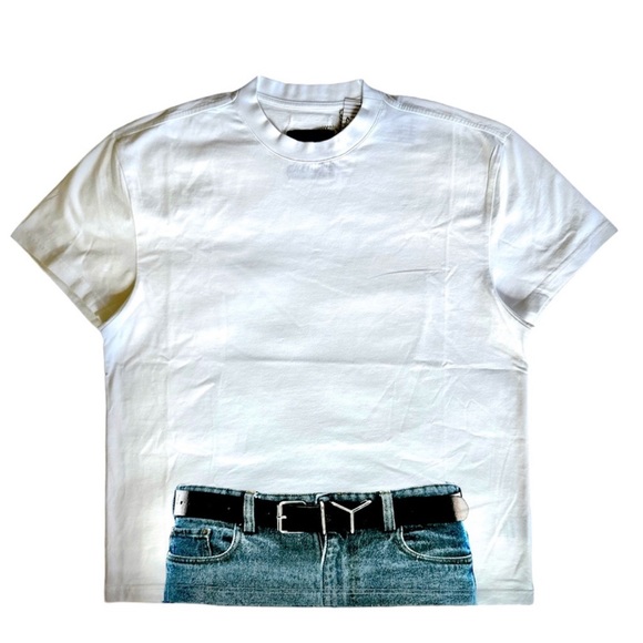 NWT Y/Project × Jean Paul Gaultier Trompe Loeil Y Belt T-Shirt